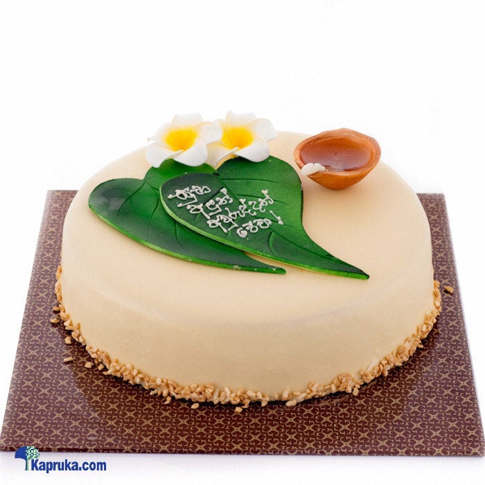 Avurudu Vanila Betel Leaf Cake(gmc) Online at Kapruka | Product# cakeGMC00198