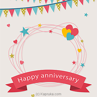 Anniversary Greeting Card Online at Kapruka | Product# greeting00Z1229