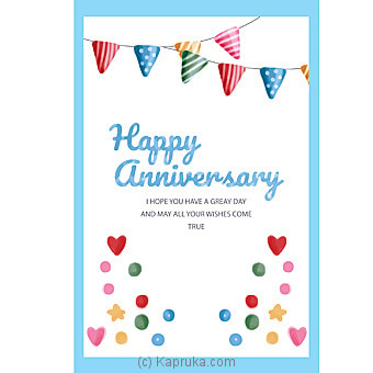 Anniversary Greeting Card Online at Kapruka | Product# greeting00Z1272