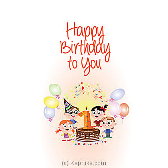 Birthday Greeting Card Online at Kapruka | Product# greeting00Z1334