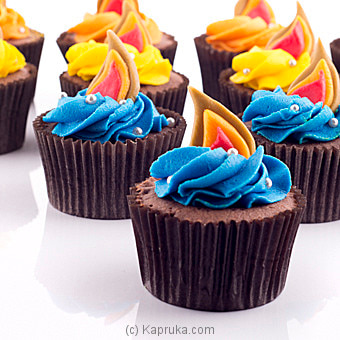 Kapruka Diwali Chocolate Cupcakes- 12 Pieces Online at Kapruka | Product# cake00KA00653