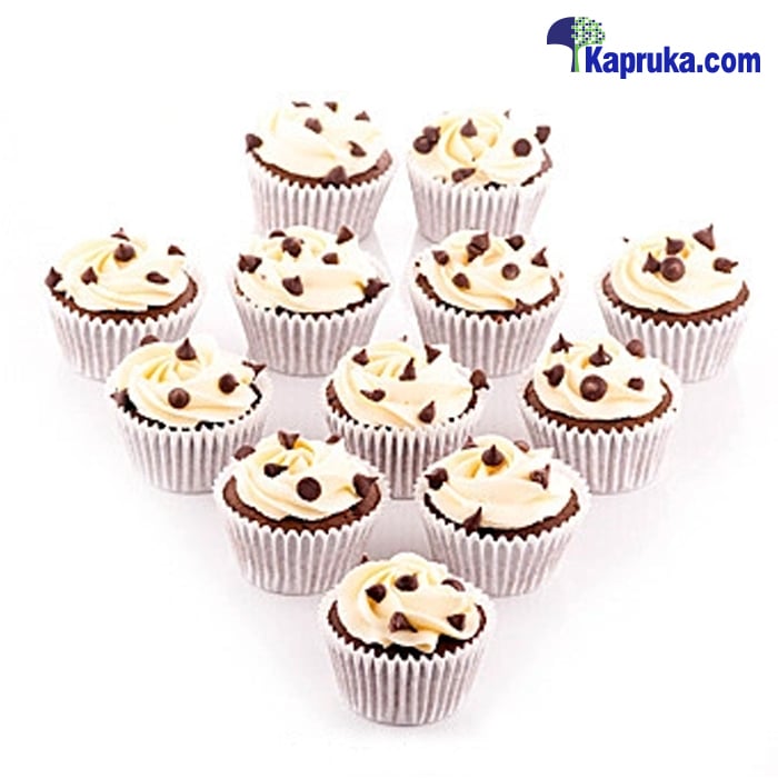 Vanilla Chip Cupcake - 12 Piece Cupcake Online at Kapruka | Product# cake00KA00662