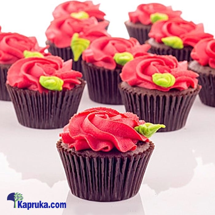 Garden Of Roses Cupcakes - 12 Piece Online at Kapruka | Product# cake00KA00680
