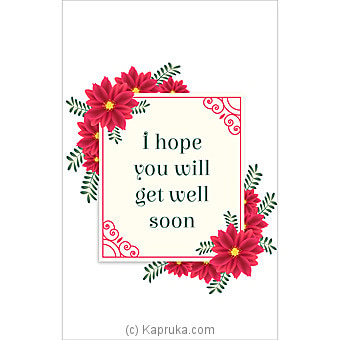 Get Well Soon Card Online at Kapruka | Product# greeting00Z1381
