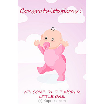New Born Greeting Card Online at Kapruka | Product# greeting00Z1383