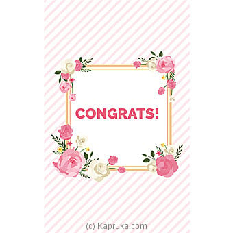 Congratulations Greeting Card Online at Kapruka | Product# greeting00Z1492
