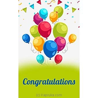 Congratulations Greeting Card Online at Kapruka | Product# greeting00Z1503