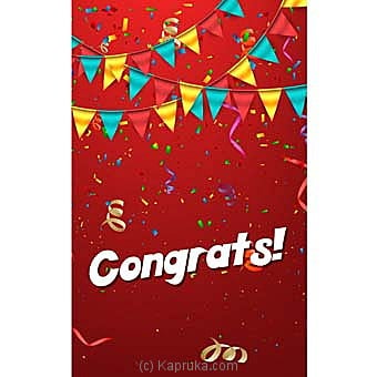 Congratulations Greeting Card Online at Kapruka | Product# greeting00Z1506