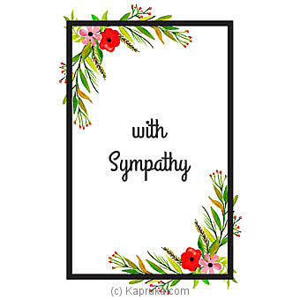 Sympathy Cards Online at Kapruka | Product# greeting00Z1519