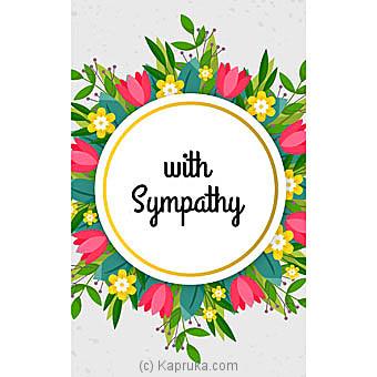 Sympathy Cards Online at Kapruka | Product# greeting00Z1520