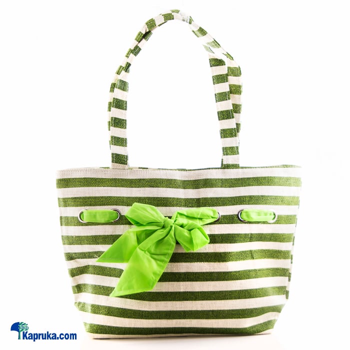Summer Time Green Stripe Bag Online at Kapruka | Product# fashion00717