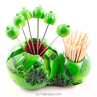 Watermelon Forks Set And Toothpick Holder Online at Kapruka | Product# household00250