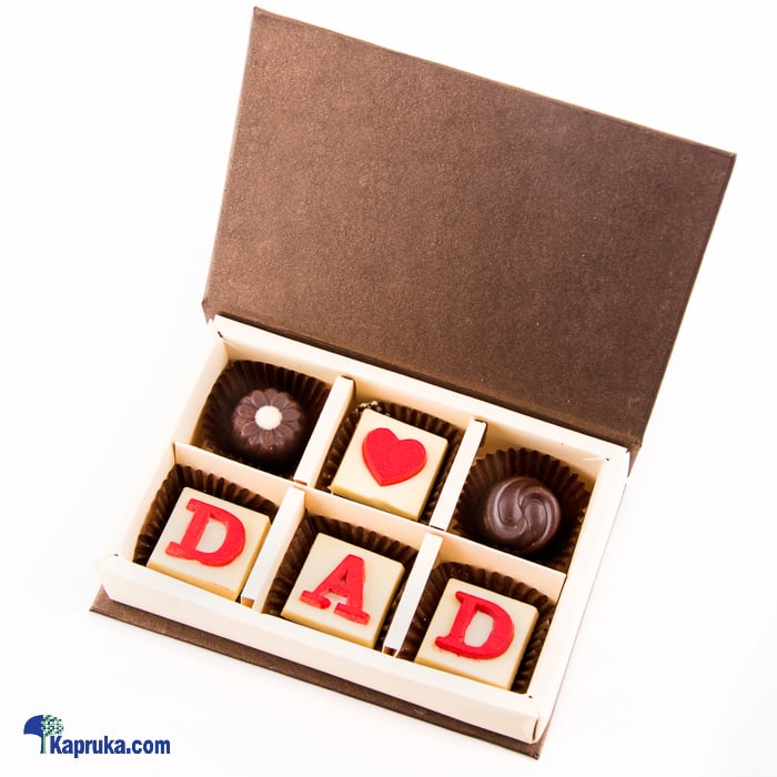 'love You Dad' 6 Piece Chocolate Box(java) Online at Kapruka | Product# chocolates00617