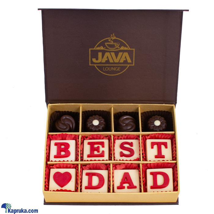 ' Best Dad ' 12 Piece Chocolate Box(java) Online at Kapruka | Product# chocolates00618