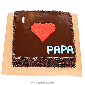 Kingsbury Father's Day Chocolate Chip Cake Online at Kapruka | Product# cakeKB00164