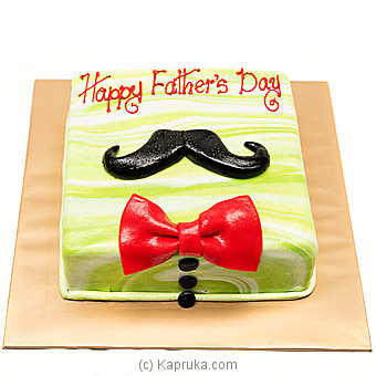 Kingsbury Happy Father's Day Ribbon Cake Online at Kapruka | Product# cakeKB00163