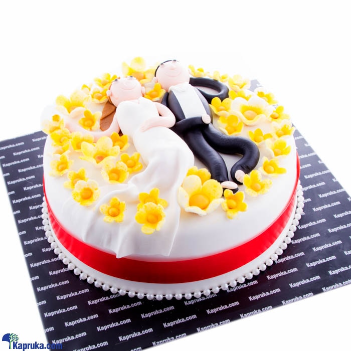 Together And Forever Ribbon Cake Online at Kapruka | Product# cake00KA00782
