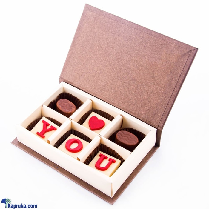 ' Love You' 6 Piece Chocolate Box(java ) Online at Kapruka | Product# chocolates00637