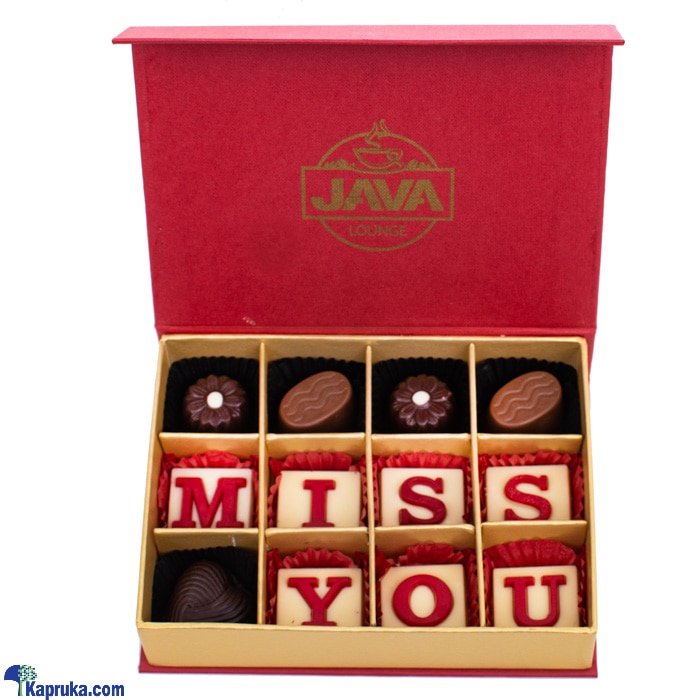 ' Miss You' 12 Piece Chocolate Box(java) Online at Kapruka | Product# chocolates00655