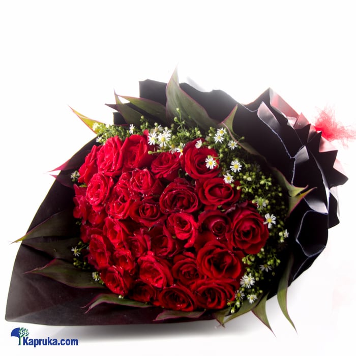 Black Magic Love- 30 Red Rose Flower Bouquet Online at Kapruka | Product# flowers00T864