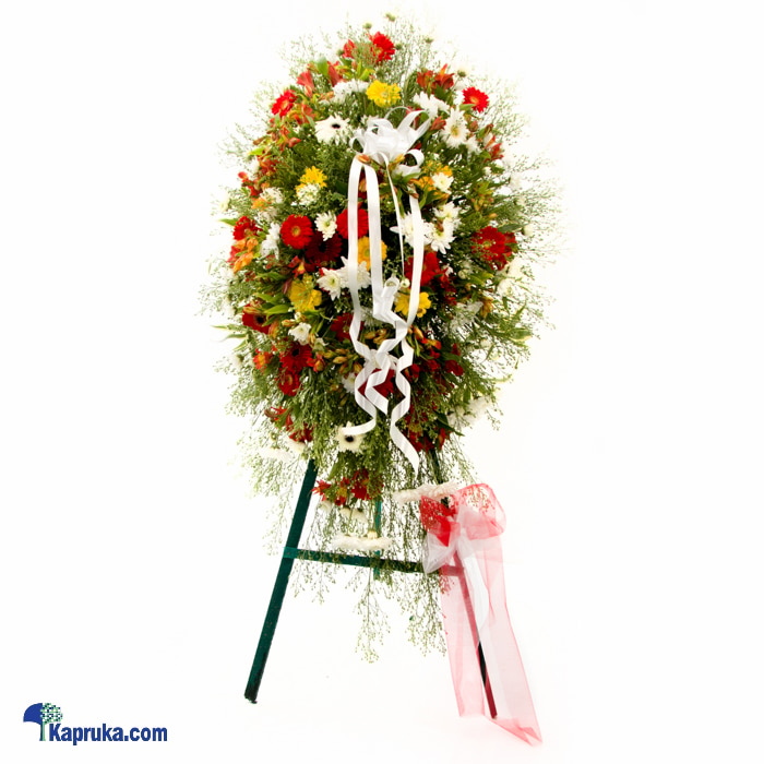 Geberas Stand Wreath Online at Kapruka | Product# flowers00T863