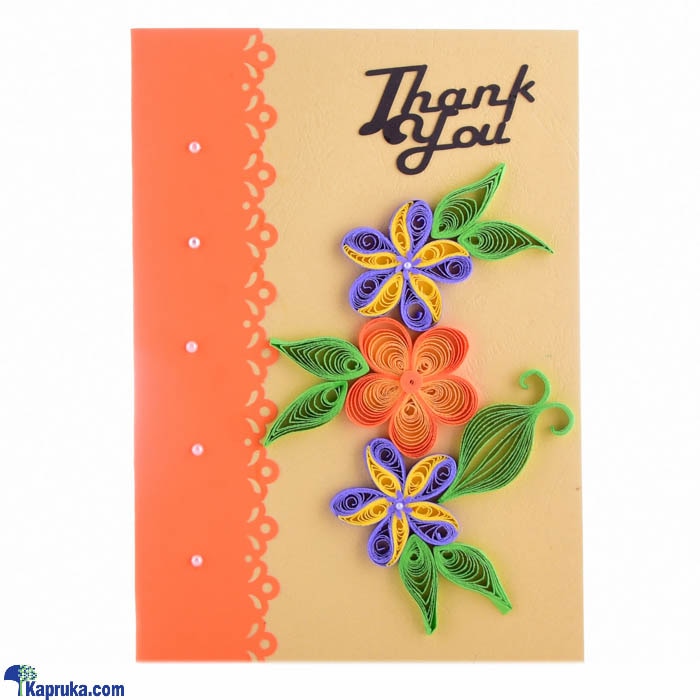 Handmade Thank You Greeting Card Online at Kapruka | Product# greeting00Z1604