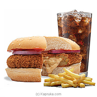 Chilli Chicken Cheese Burger  Meal -Regular Online at Kapruka | Product# BurgerK00151_TC1