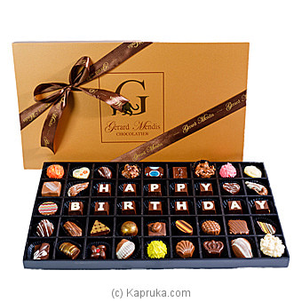 Happy Birthday 45 Piece Classic Wooded Chocolate Box(gmc) Online at Kapruka | Product# chocolates00661
