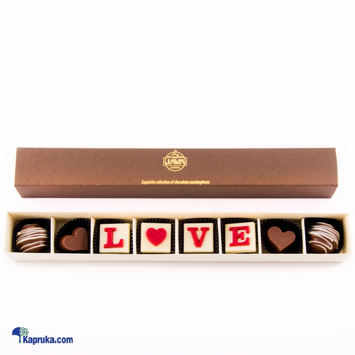 'love' 8 Piece Chocolate Box(java ) Online at Kapruka | Product# chocolates00696
