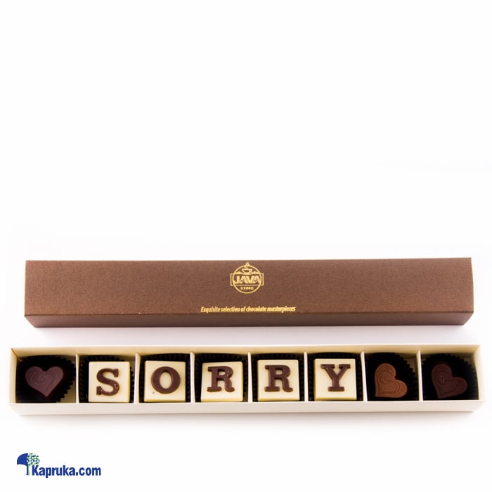 'sorry' 8 Piece Chocolate Box(java ) Online at Kapruka | Product# chocolates00698