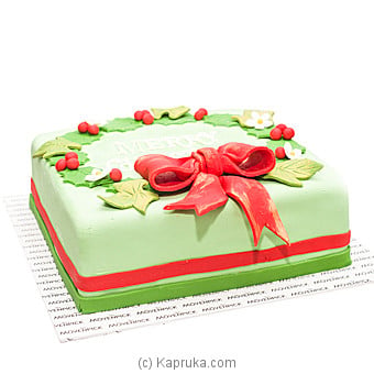 Christmas Ribbon Cake Online at Kapruka | Product# cakeMVP00116