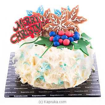 Snowflakes Ribbon Cake Online at Kapruka | Product# cake00KA00825