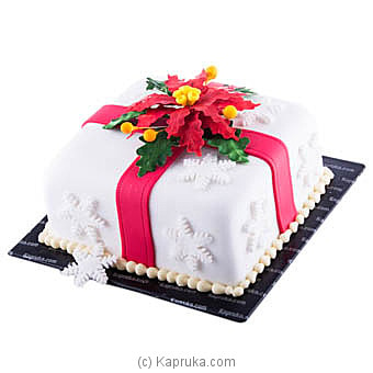 Christmas Glow Ribbon Cake Online at Kapruka | Product# cake00KA00828