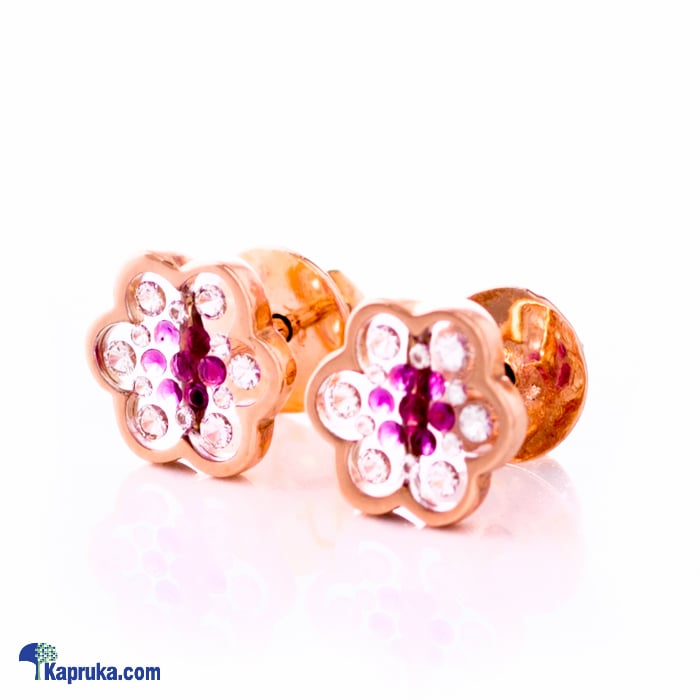 Pink Gold Earing Set Online at Kapruka | Product# jewellerydd099