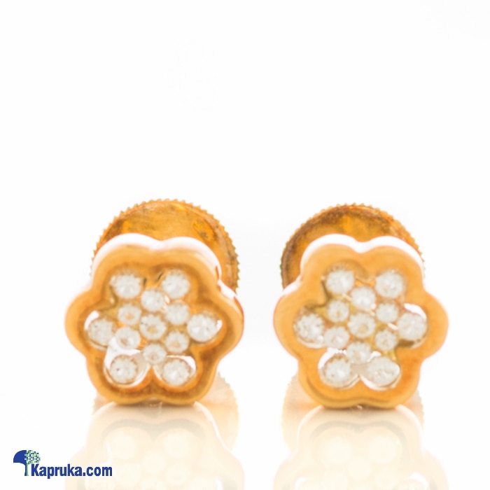 18kt Yellow Gold Earing Set Online at Kapruka | Product# jewellerydd0107