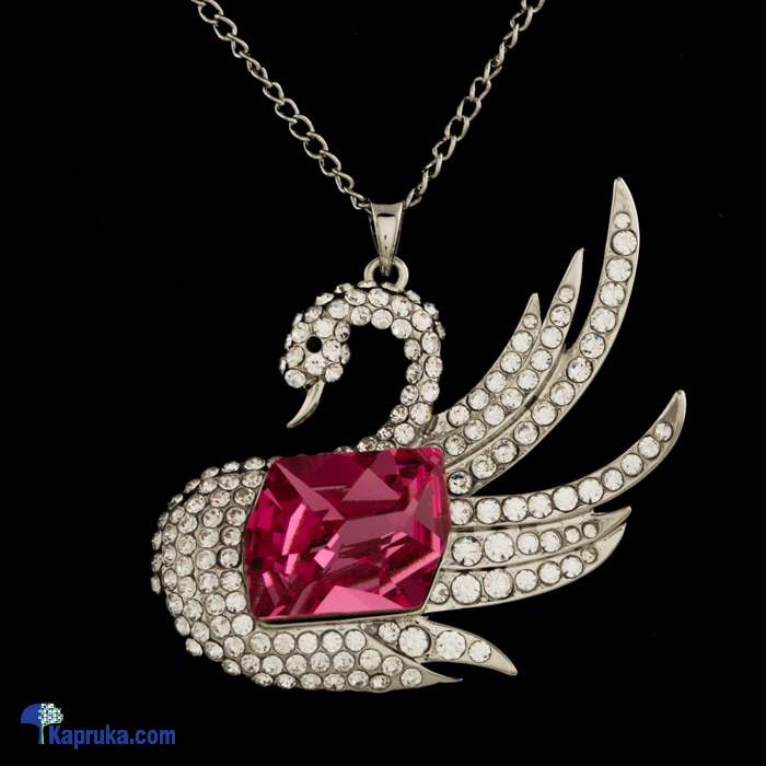 Color Crystal Swan Necklace Online at Kapruka | Product# jewllery00SK626