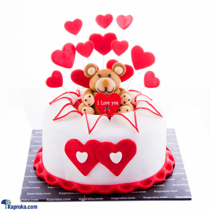 Adore You Ribbon Cake Online at Kapruka | Product# cake00KA00849