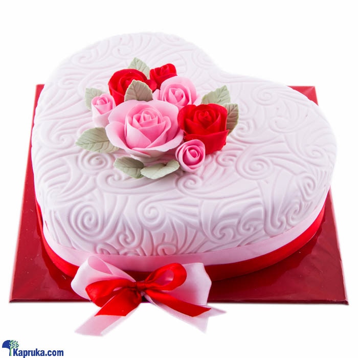 Fab Valentine Ribbon Cake Online at Kapruka | Product# cakeFAB00271
