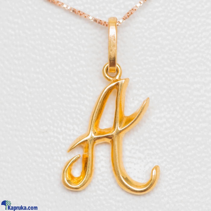 Mallika Hemachandra 22kt Gold Letter Pendant (P104)  Online at Kapruka | Product# jewelleryMH0204