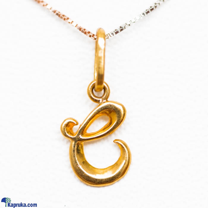 Mallika Hemachandra 22kt Gold Letter Pendant (P106)  Online at Kapruka | Product# jewelleryMH0209