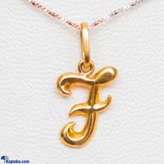 Mallika Hemachandra 22kt Gold Letter Pendant (P109)  Online at Kapruka | Product# jewelleryMH0210