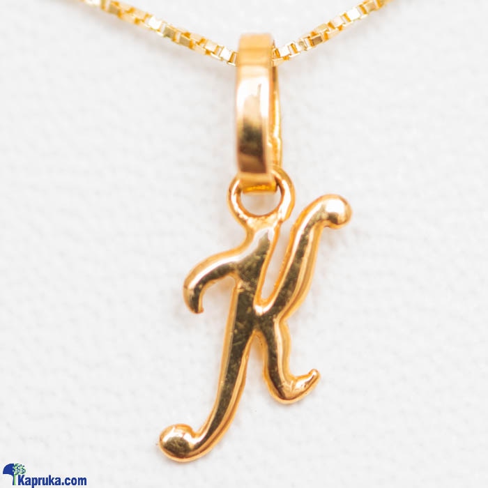Mallika Hemachandra 22kt Gold Letter Pendant (P114)  Online at Kapruka | Product# jewelleryMH0213