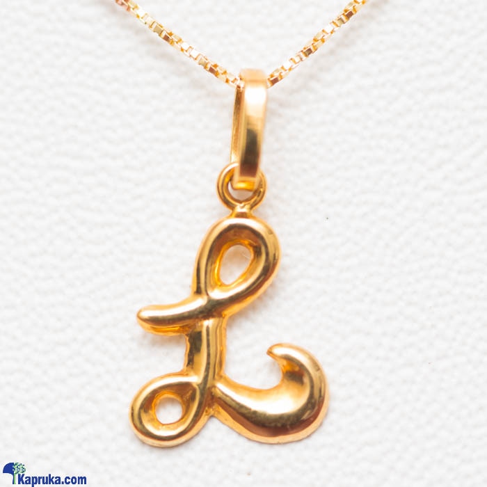 Mallika Hemachandra 22kt Gold Letter Pendant (P115)  Online at Kapruka | Product# jewelleryMH0214