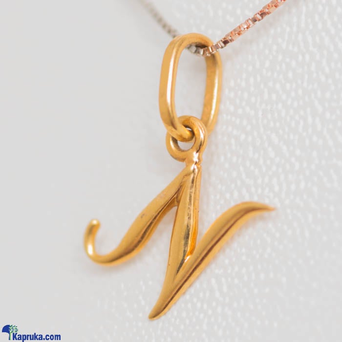 Mallika Hemachandra 22kt Gold Letter Pendant (P117)  Online at Kapruka | Product# jewelleryMH0216