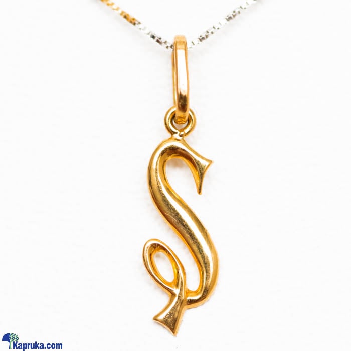 Mallika Hemachandra 22kt Gold Letter Pendant (P122)  Online at Kapruka | Product# jewelleryMH0220