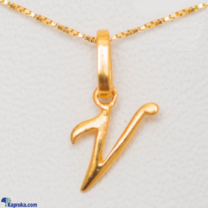 Mallika Hemachandra 22kt Gold Letter Pendant (P125)  Online at Kapruka | Product# jewelleryMH0221