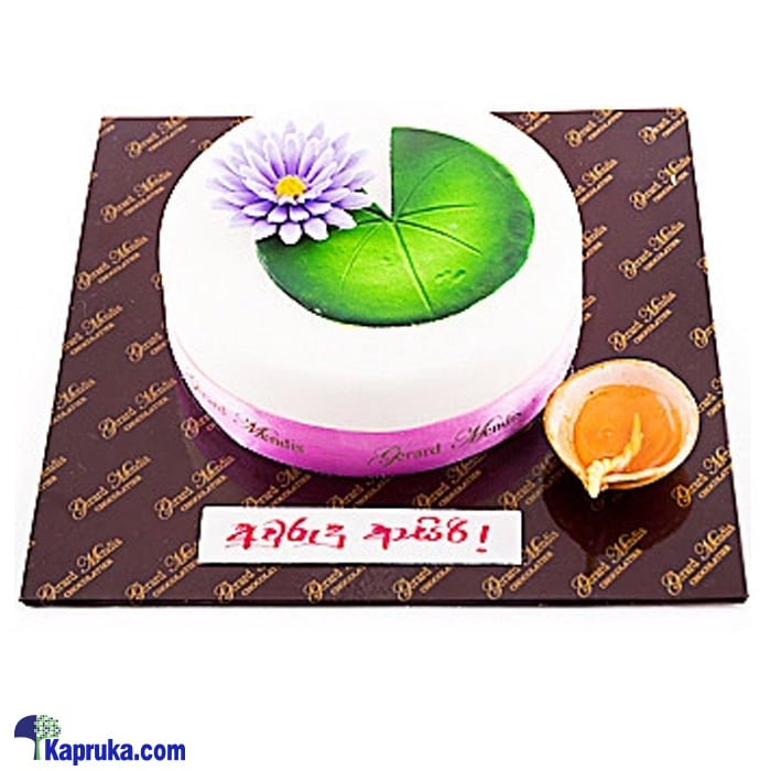 Avurudu Blue Lotus Cake(gmc) Online at Kapruka | Product# cakeGMC00253