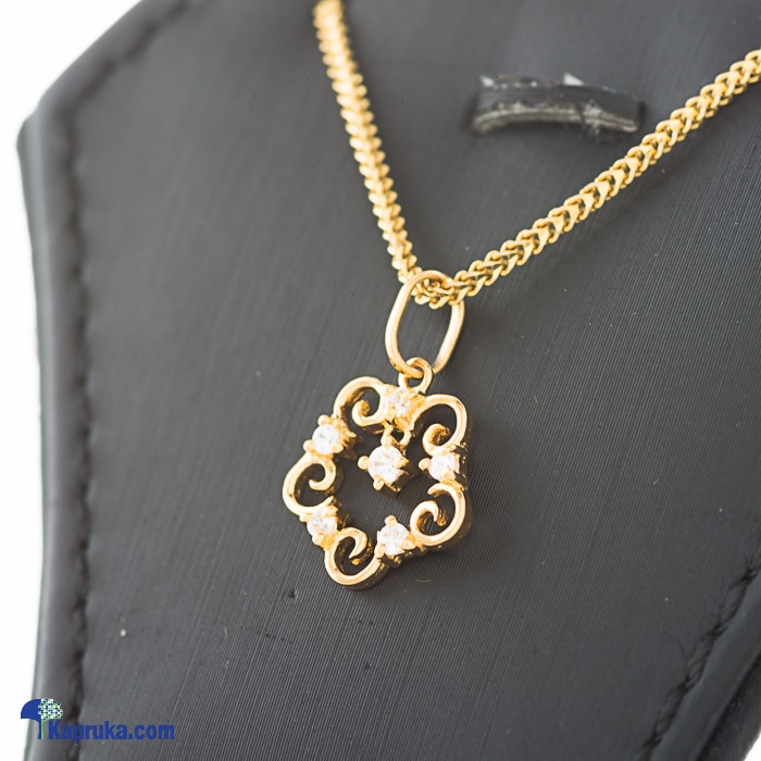 Mallika hemachandra 22kt gold pendant with cubic zirconia (p856/1) Online at Kapruka | Product# jewelleryMH0234