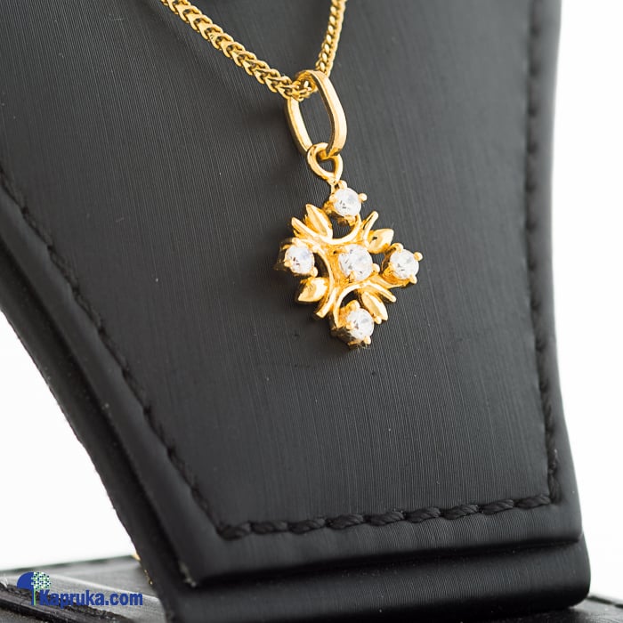 Mallika hemachandra 22kt gold pendant with cubic zirconia (p489/1) Online at Kapruka | Product# jewelleryMH0230