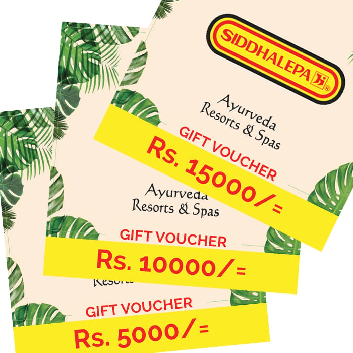 Siddahalepa Ayurveda Resorts And Spas Gift Voucher- Rs 5000 Online at Kapruka | Product# giftV00Z146_TC1